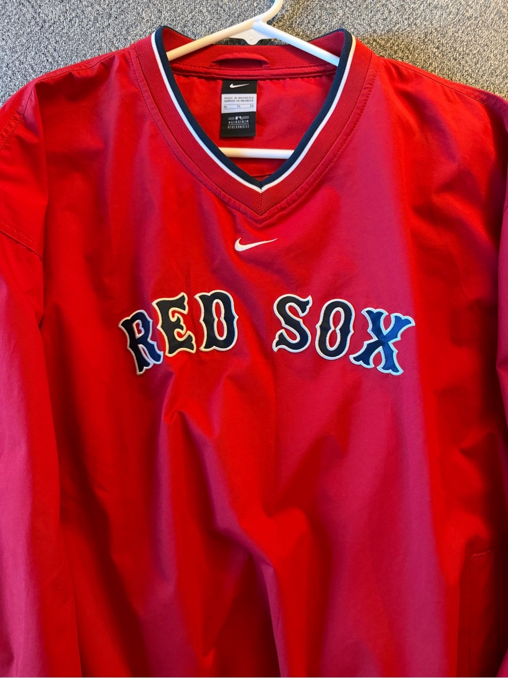 Boston Red Sox Nike Center Swoosh Pullover Windbreaker Jacket XL